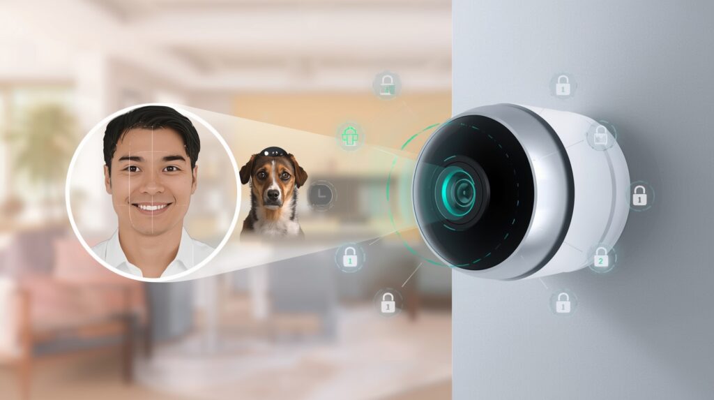 AI motion detection identifying human movement while maintaining data privacy.