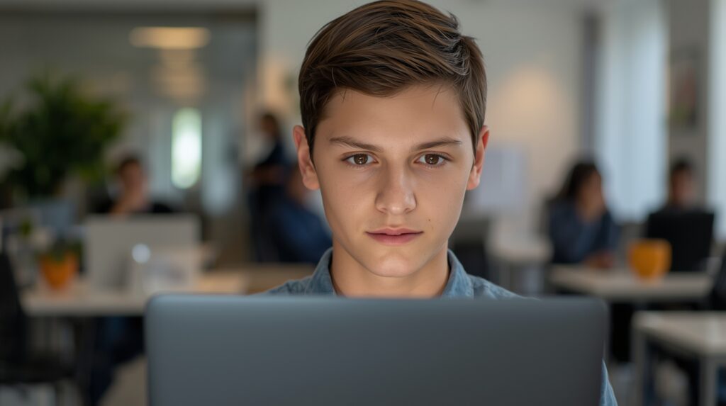 Confident student ready to apply artificial intelligence project skills in the real world