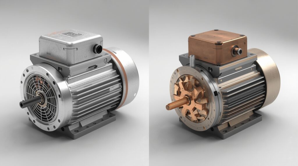 Brushless DC motor and hydraulic motor used in automatic barrier gate systems.